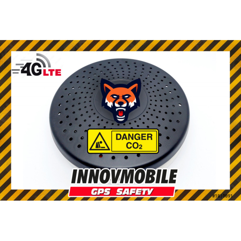 Foxy 4G CO2 Carbon Dioxide detector connected autonomously wireless GSM SMS